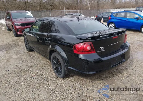 2013 Dodge Avenger Sxt из США, поврежденный, VIN 1C3CDZCB4DN711782